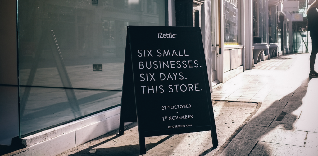 iZettle start up 6 businesses